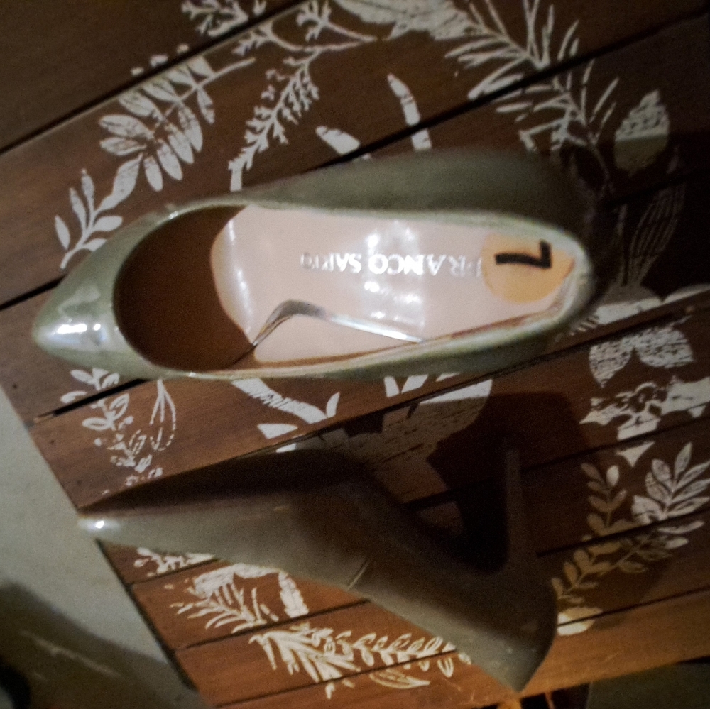 Mint green heels